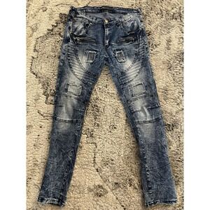 Benjamin Franklin Jeans Size 34 Straight Leg acid Washed